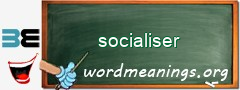 WordMeaning blackboard for socialiser